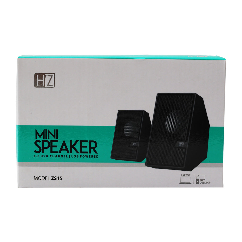 HEATZ ZS15 Mini Speaker – 2.1 USB Channel, USB Powered, AUX Wired Connection