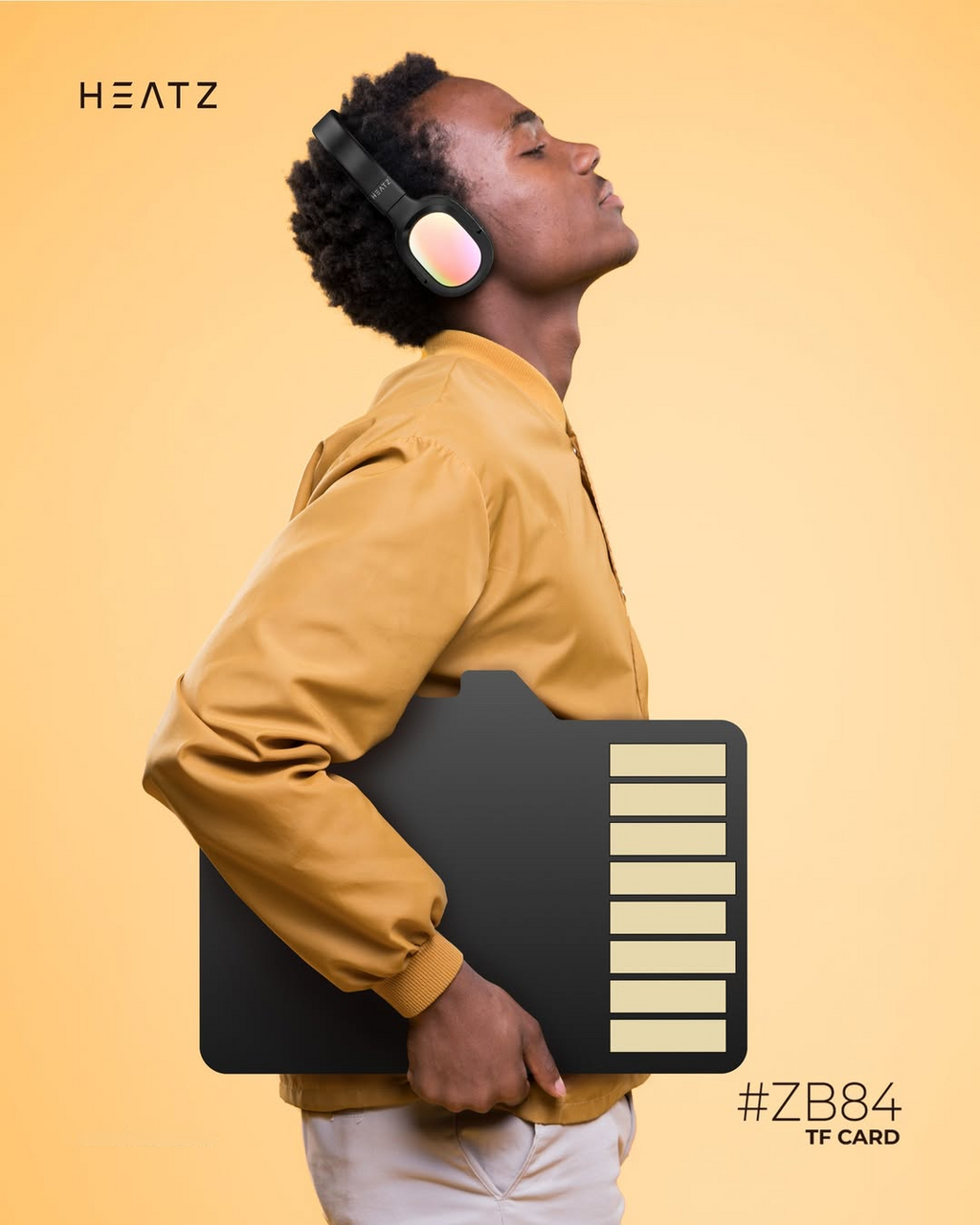 HEATZ ZB84 RGB Wireless Bluetooth Headphones – Immersive Sound, Bold Style