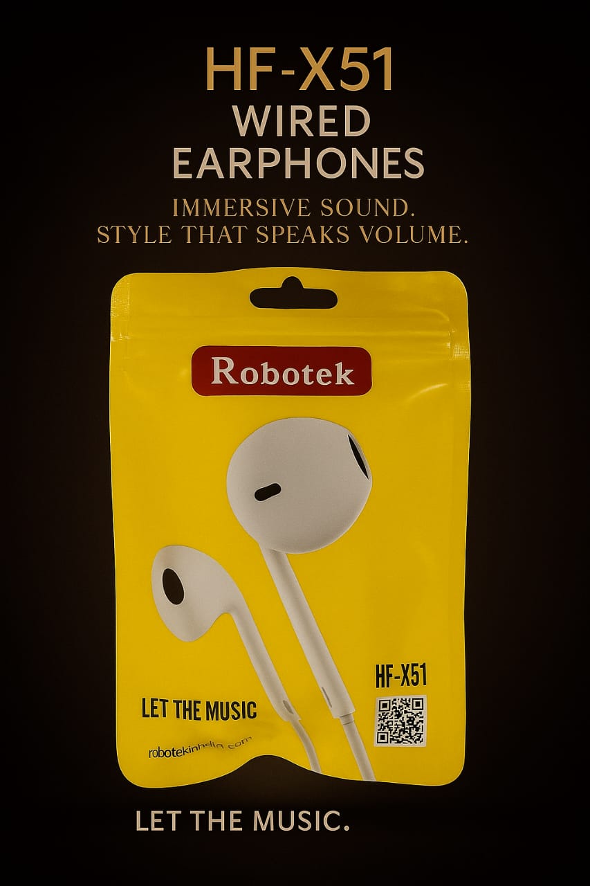 Robotek HF-X51 Wired Earphones